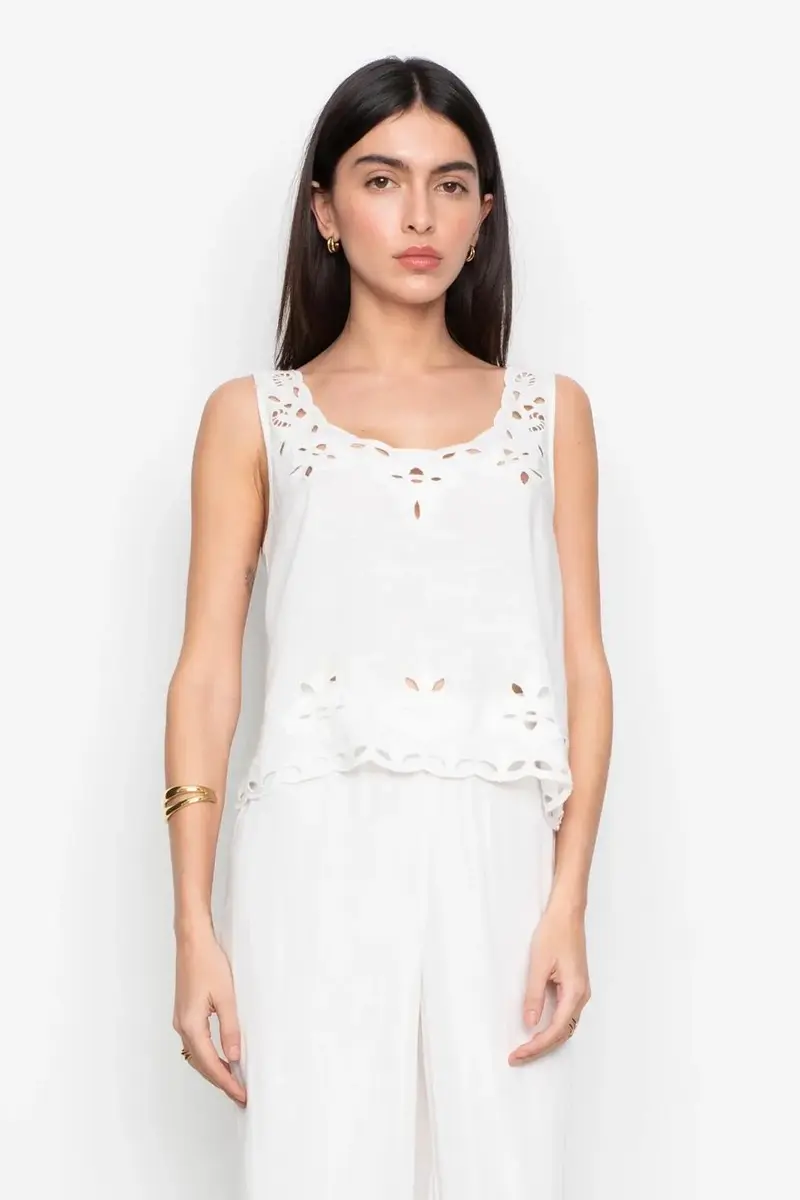 Evie Top White