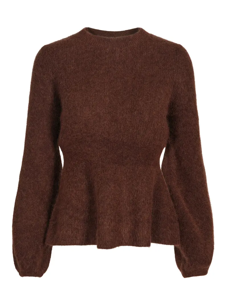 Exclusive luxury pullover Mørkebrun