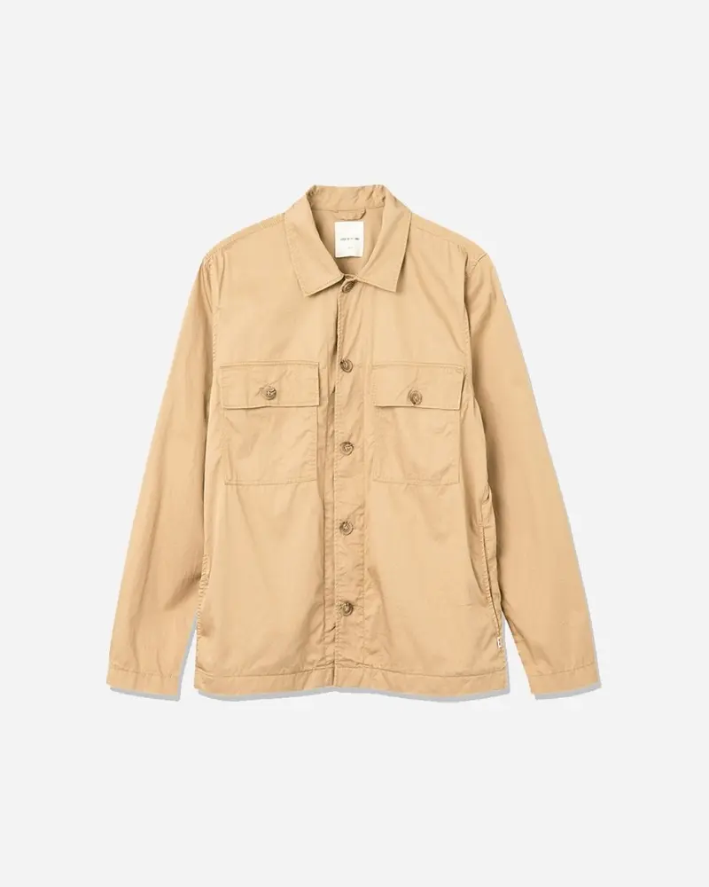 Fabian twill overshirt -  Khaki