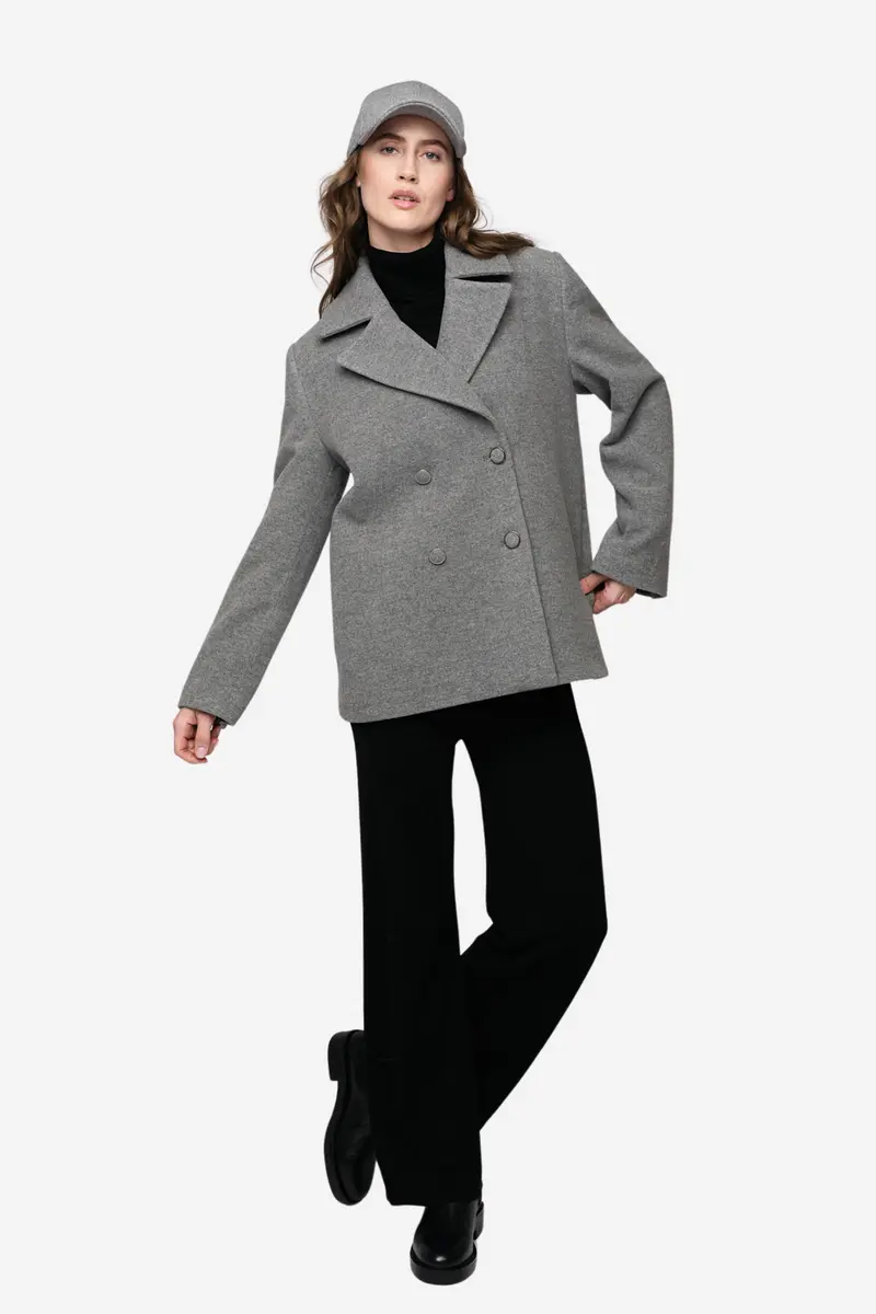 Fam Coat Light Grey