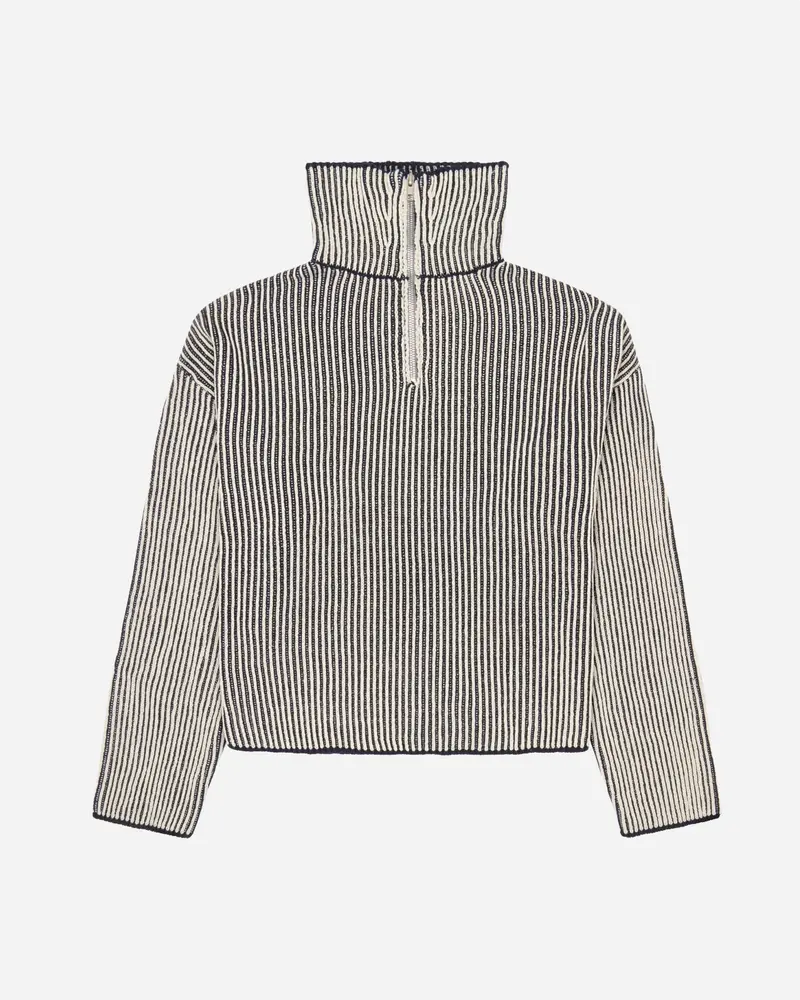 Fang Half-Zipper Knit - Sand