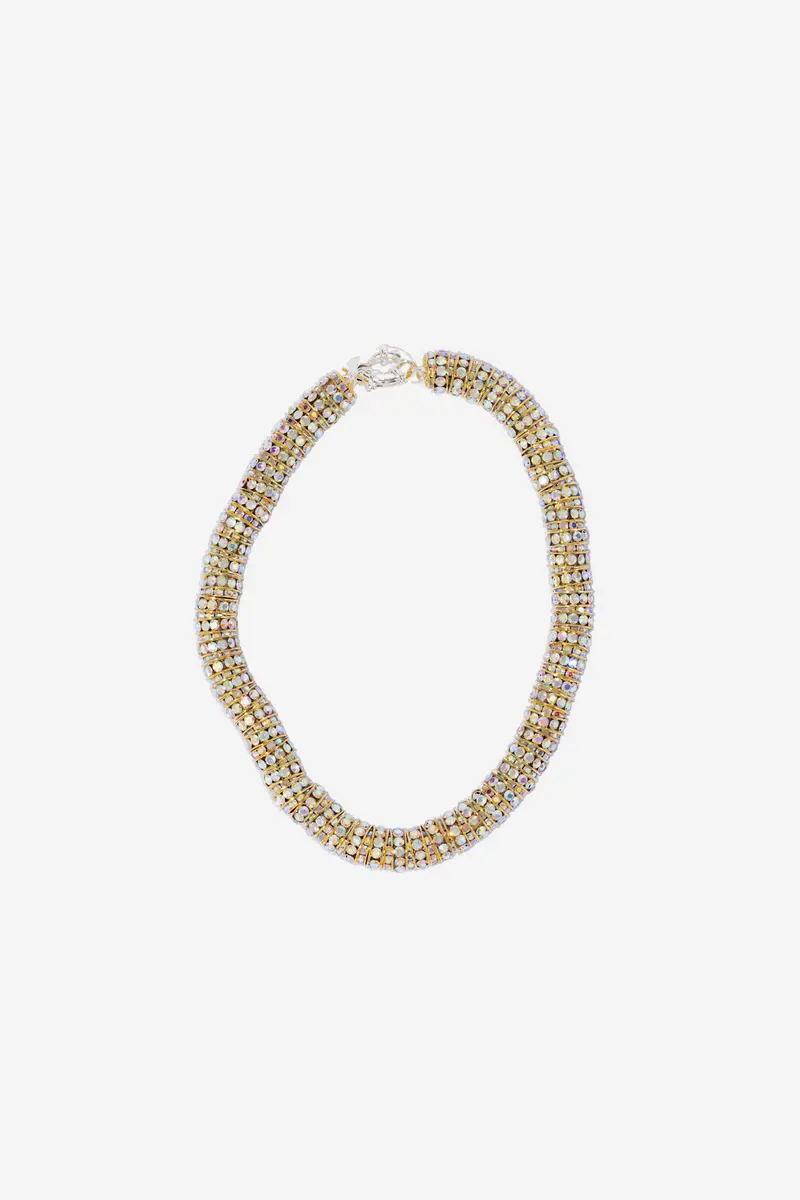 Fat Diamond Necklace Gold