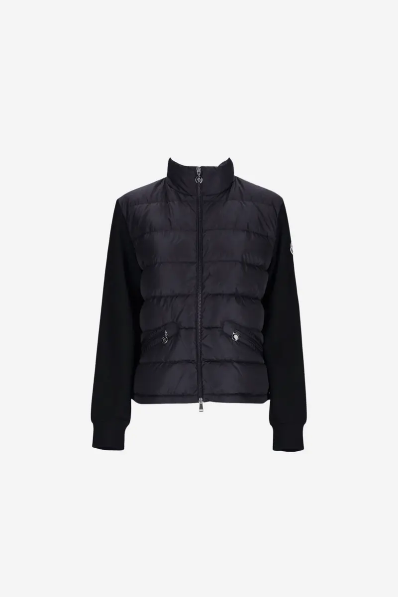 Felpa Zip Cardigan Black