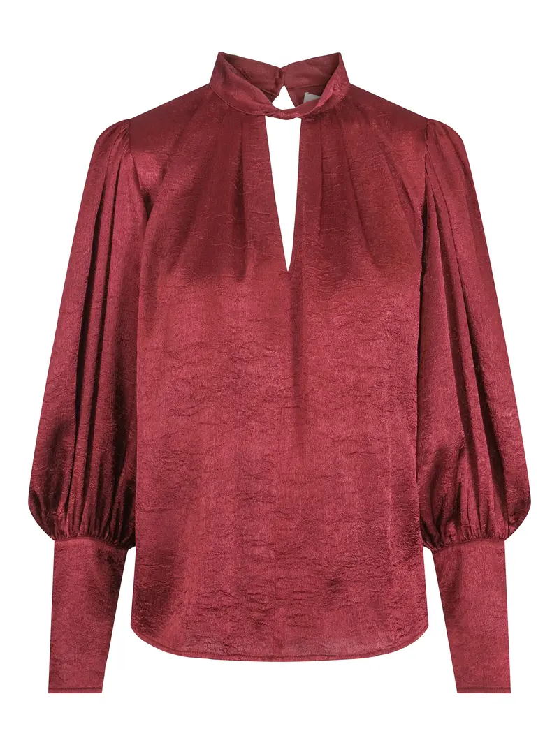 Feminine blouse Deep burgundy