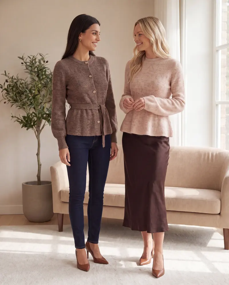 Feminine luxury cardigan Muldvarp