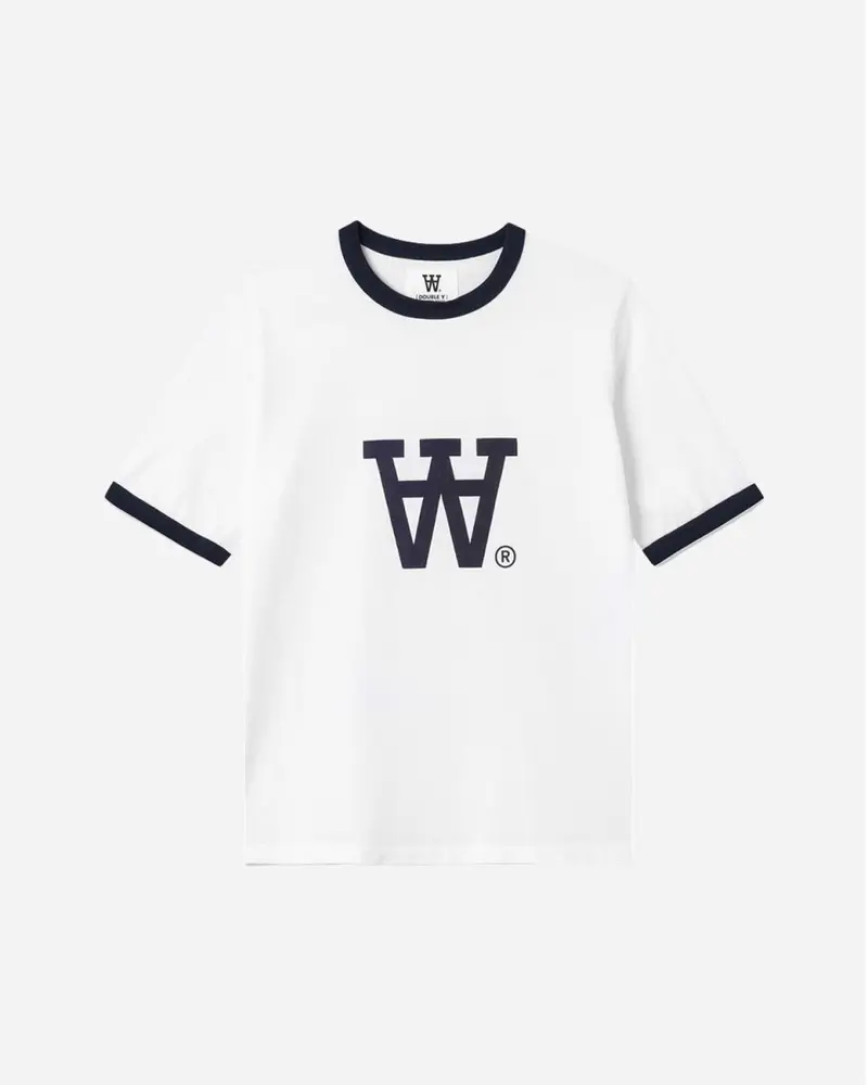 Fia T-shirt - White/Navy