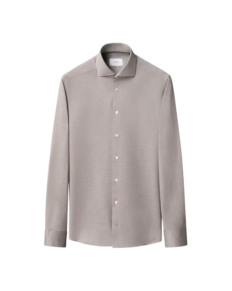 Filo di Scozia Jacquard Knit Shirt