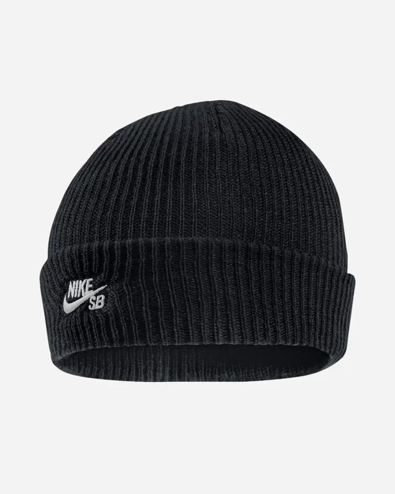 Fisherman Beanie - Black/White
