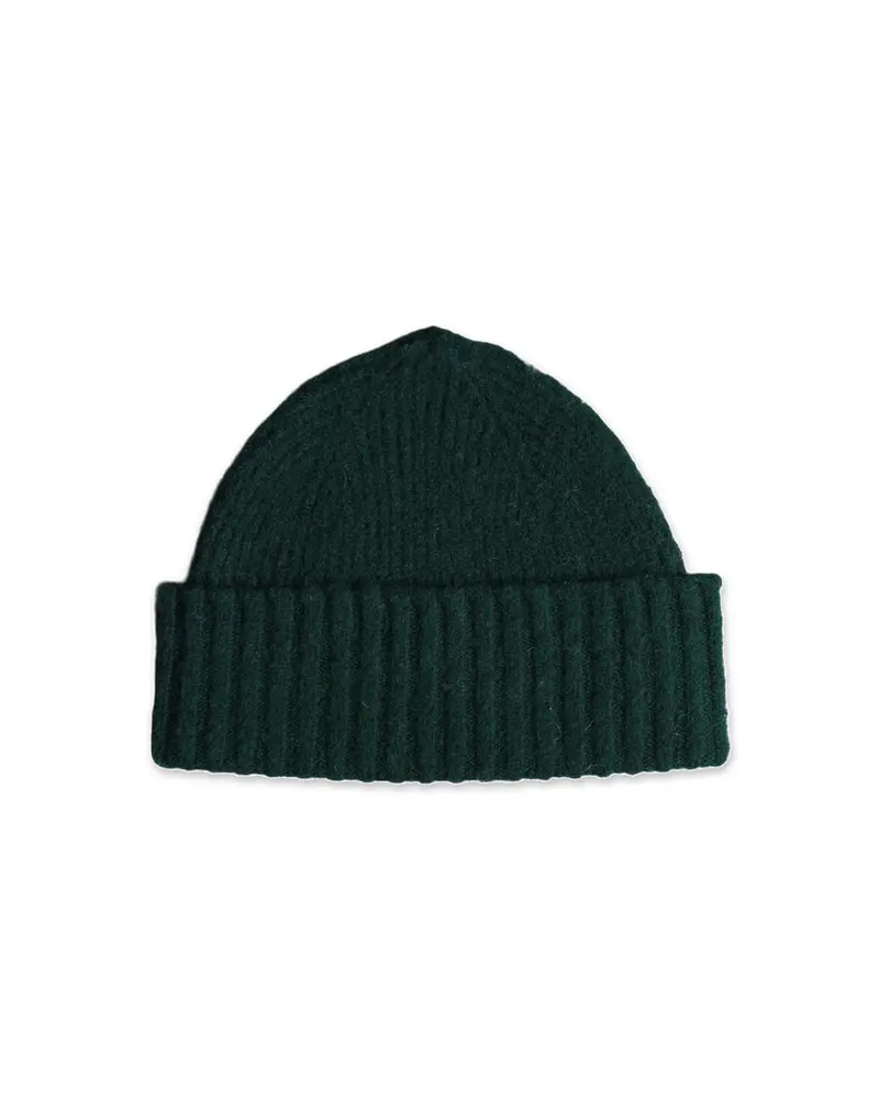 Fishtail Shaggy Beanie - Bottle Green