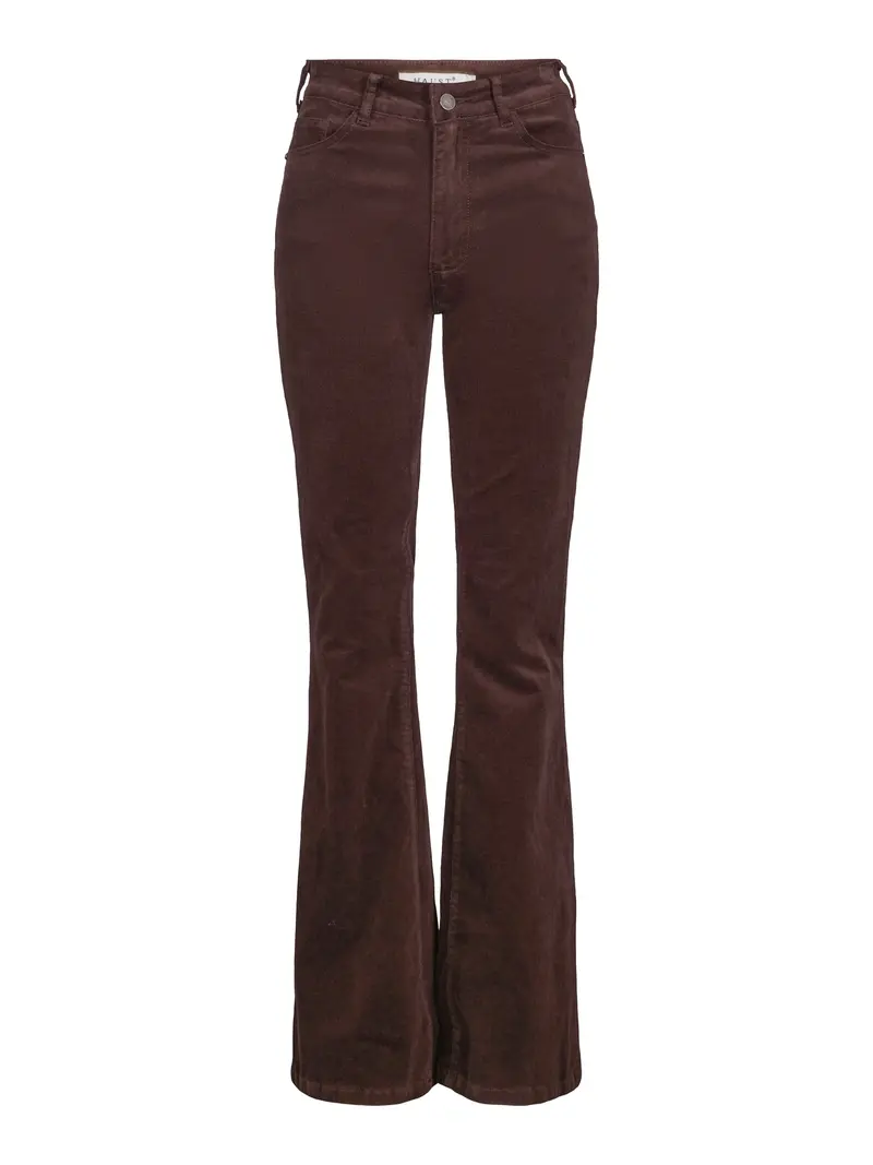 Flared cord trouser Brown