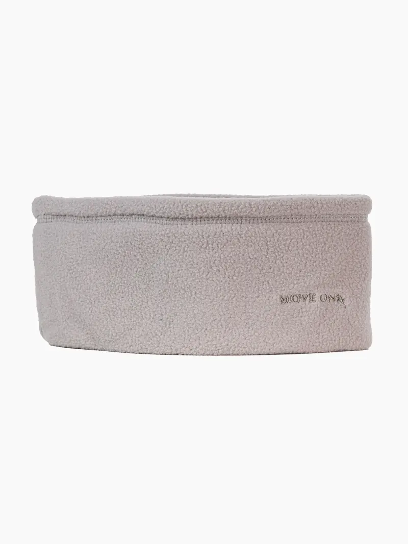 Fleece pannebånd unisex Beige