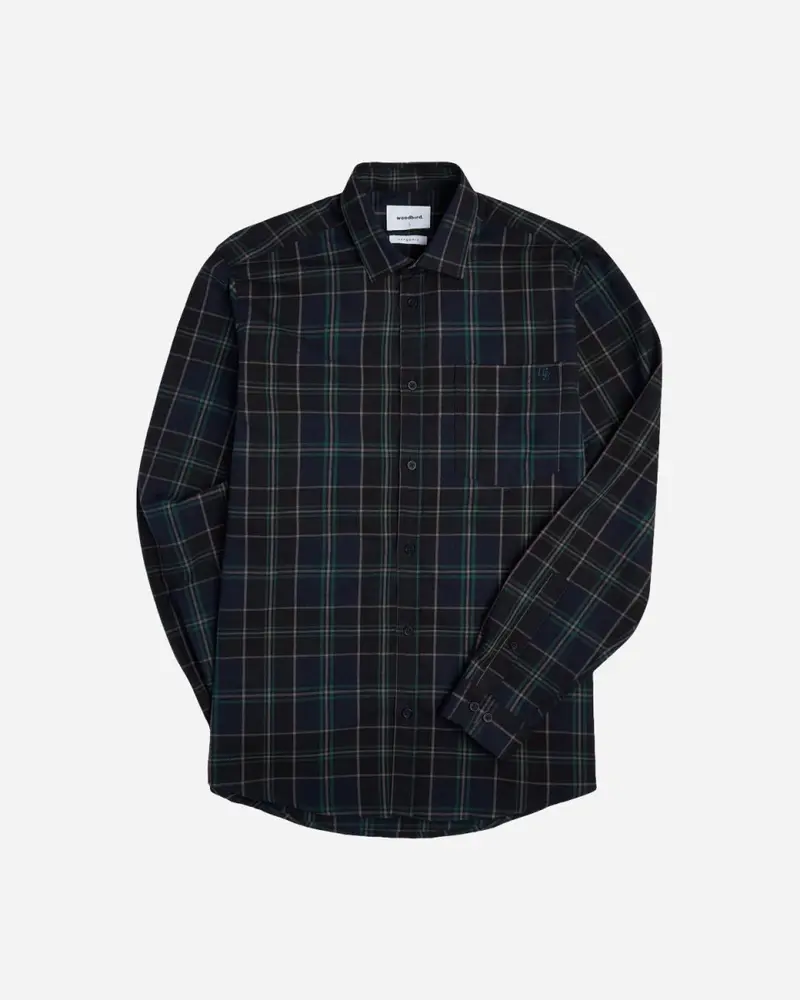 Fling Check Shirt- Navy