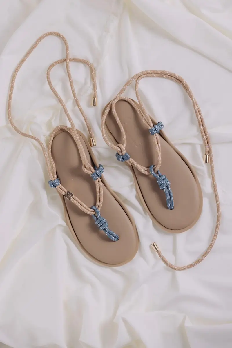 Flò Twin Rope Sandal Argilla/Teal