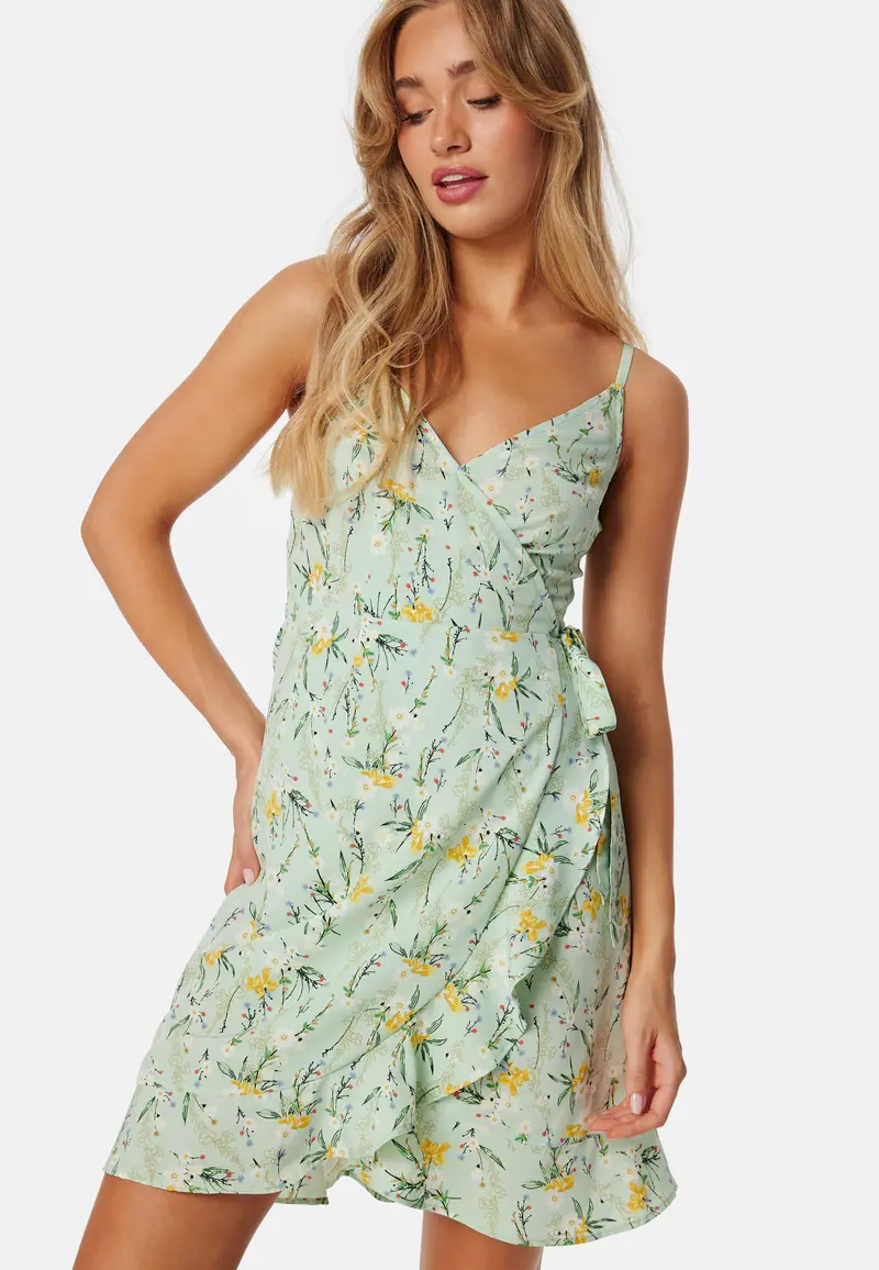Flounce Short Strap Dress