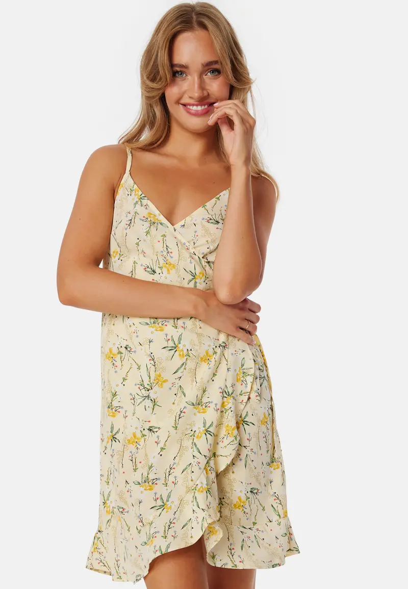 Flounce Short Strap Dress
