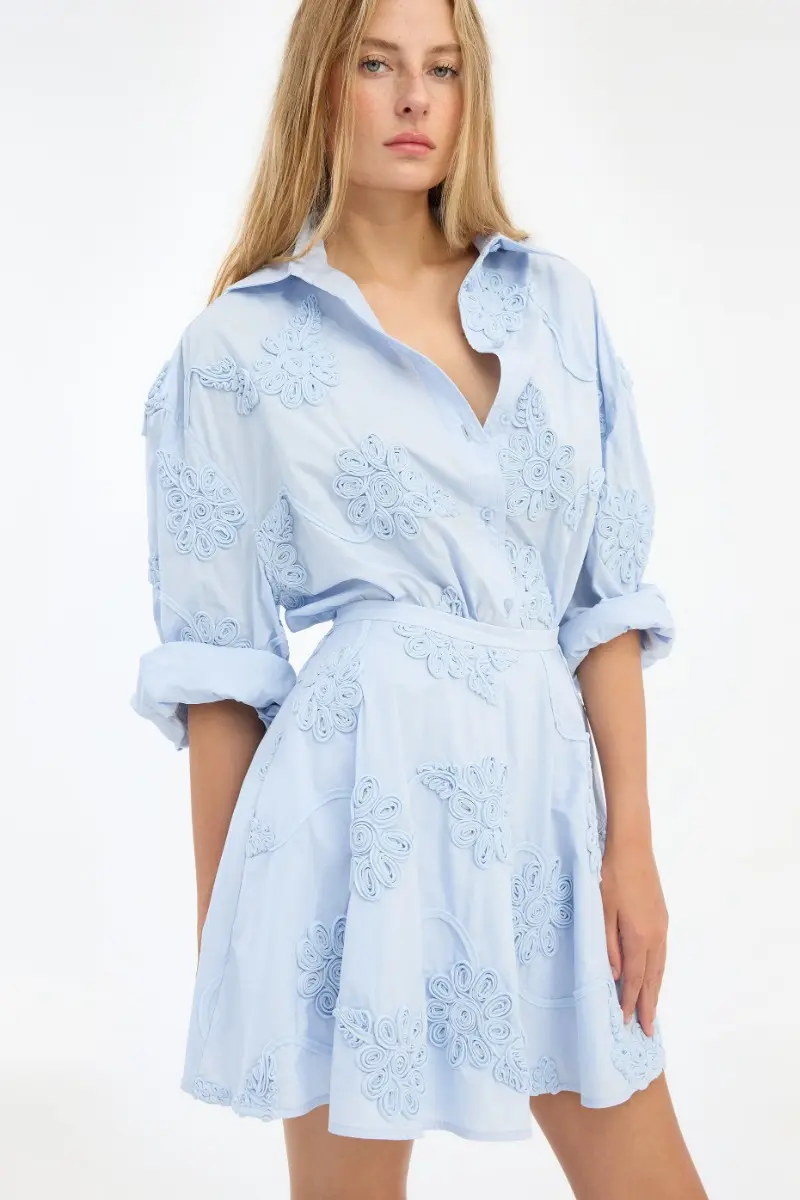 Flower Oversized Shirt Plein Air