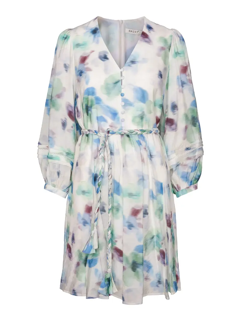 Flower print dress Blue
