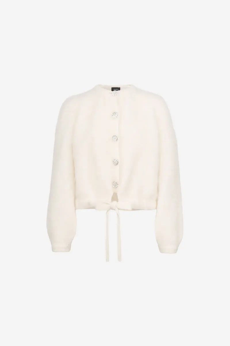 Franca Lux Chunky Cardigan White