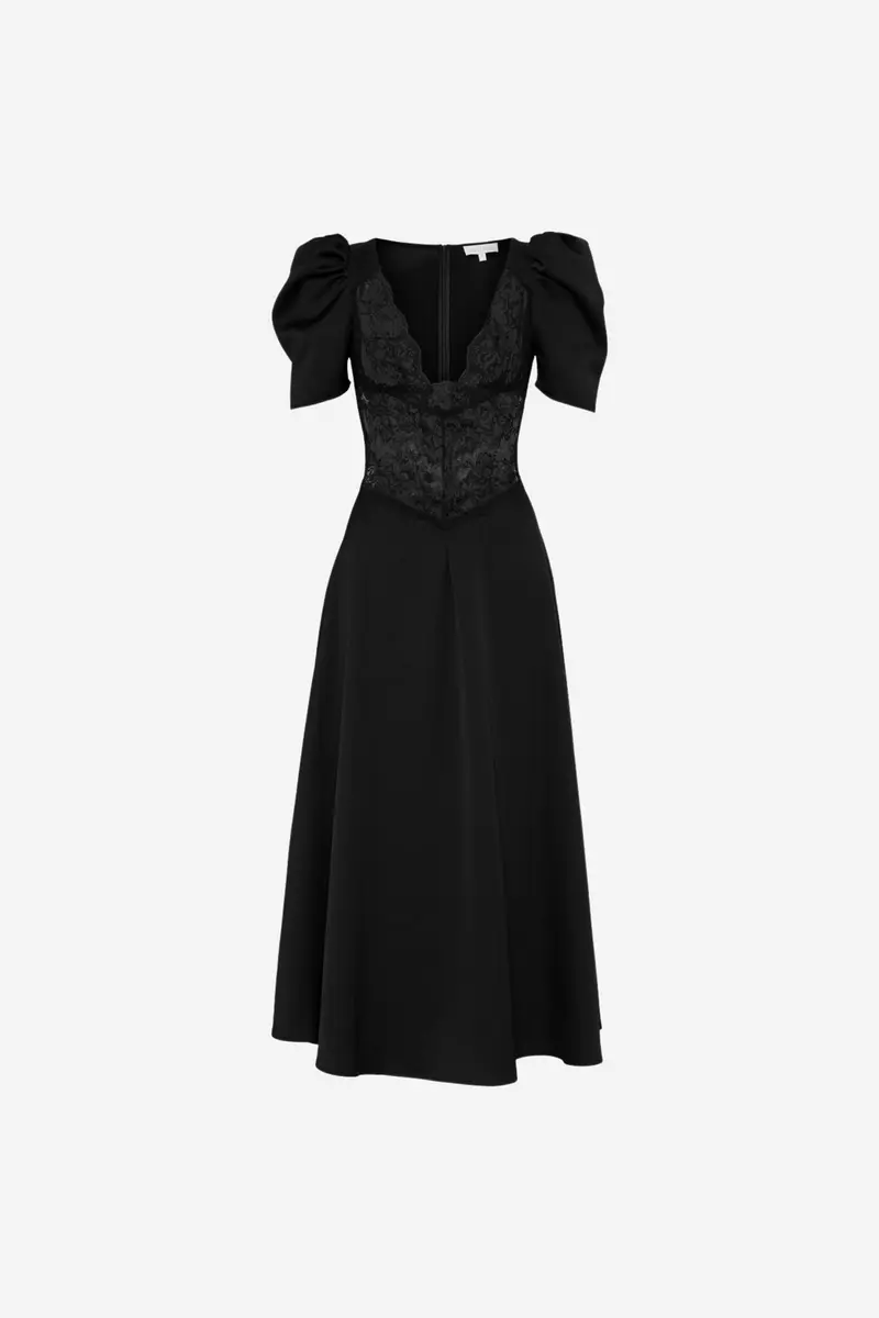 Francis Midi Dress Black