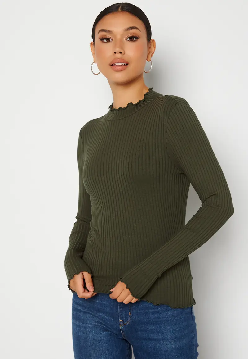 Fransiska L/S Rib Top