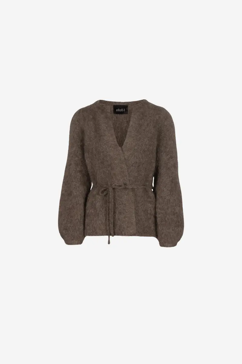 Fredrikke Chunky Cardigan Brown