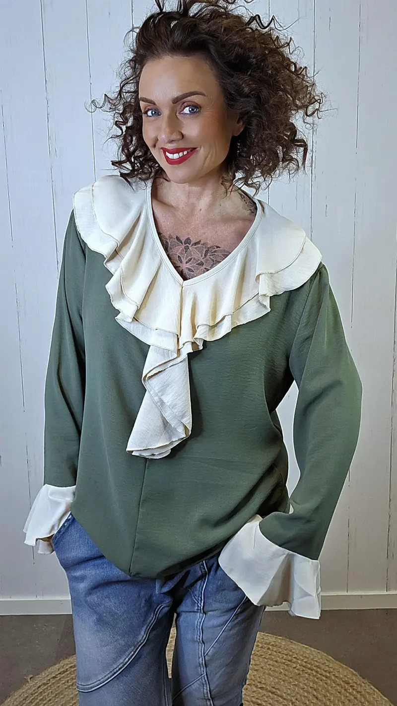 Freja bluse grønn