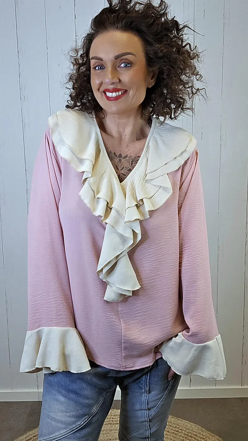 Freja bluse rosa