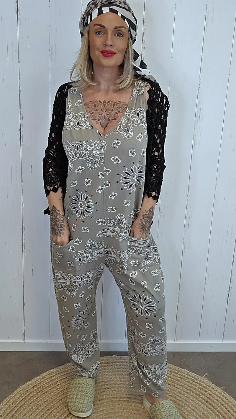 Frida jumpsuit taupe