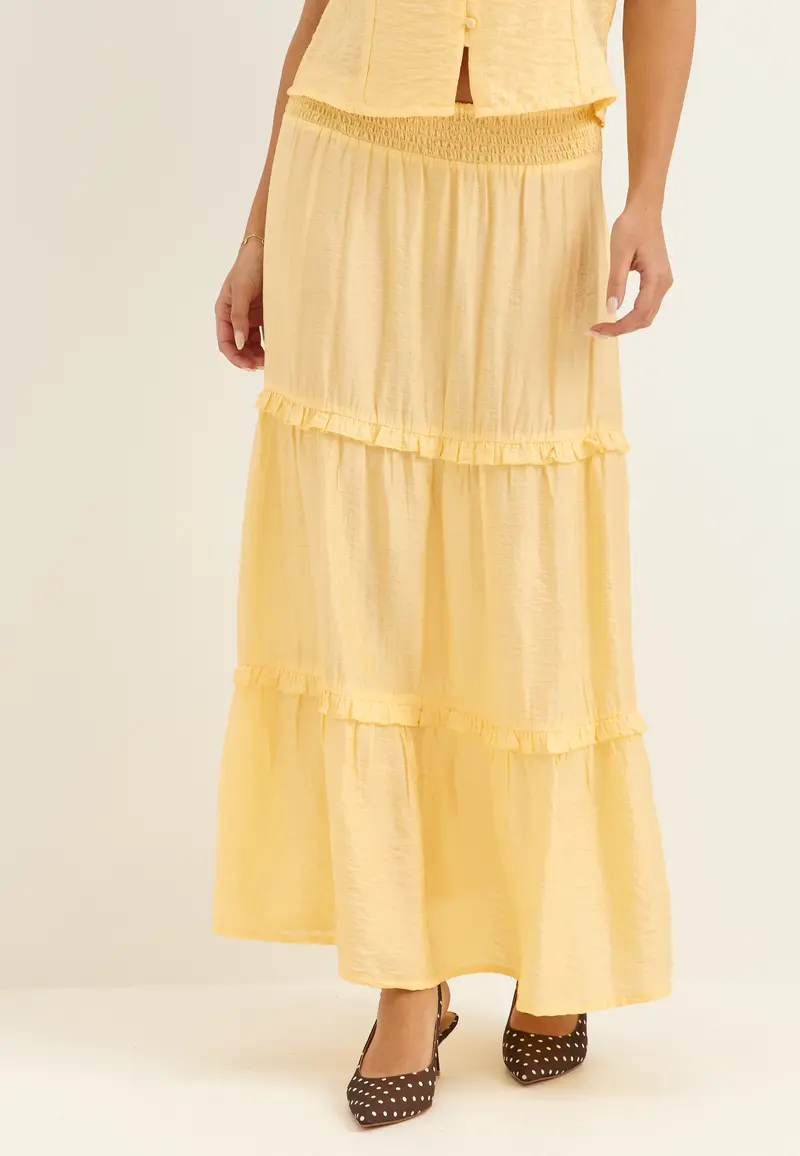 Frill Maxi Skirt