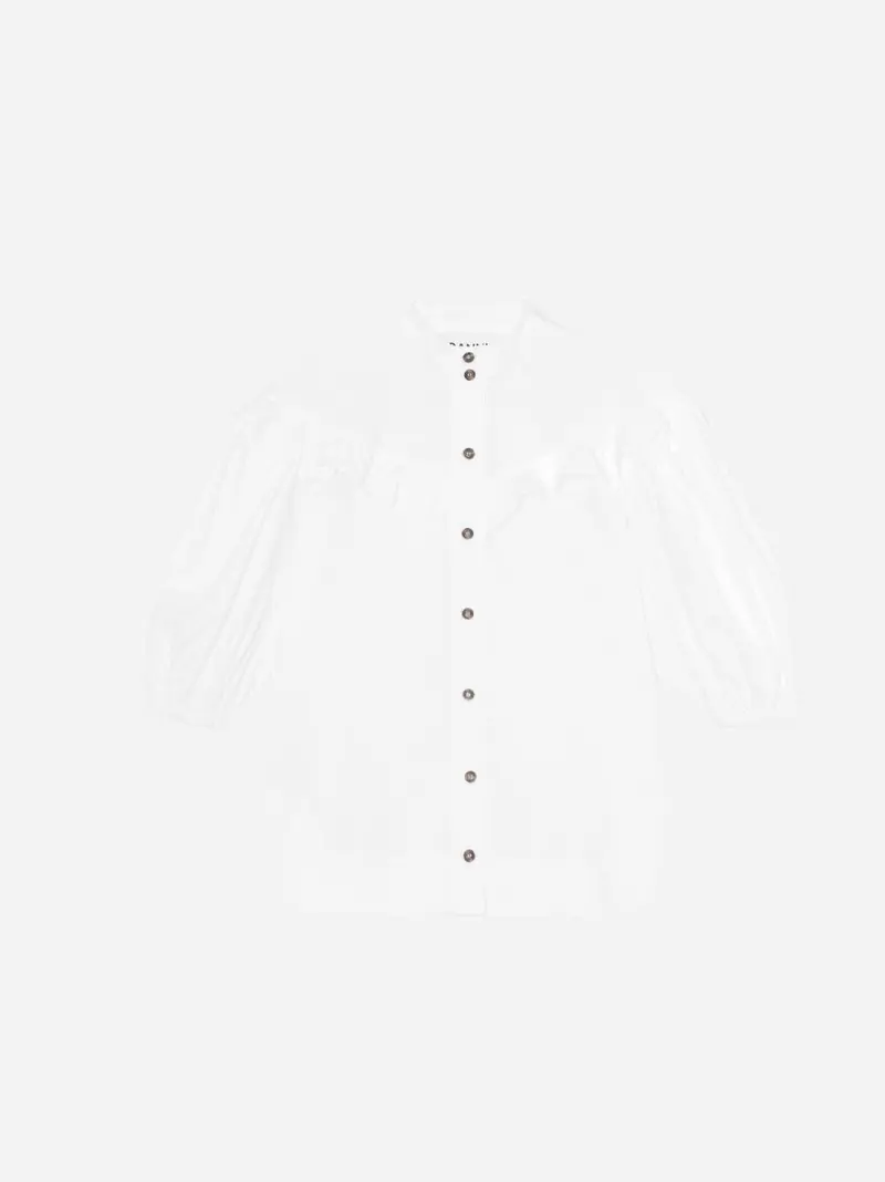 Frill Shirt - Bright White