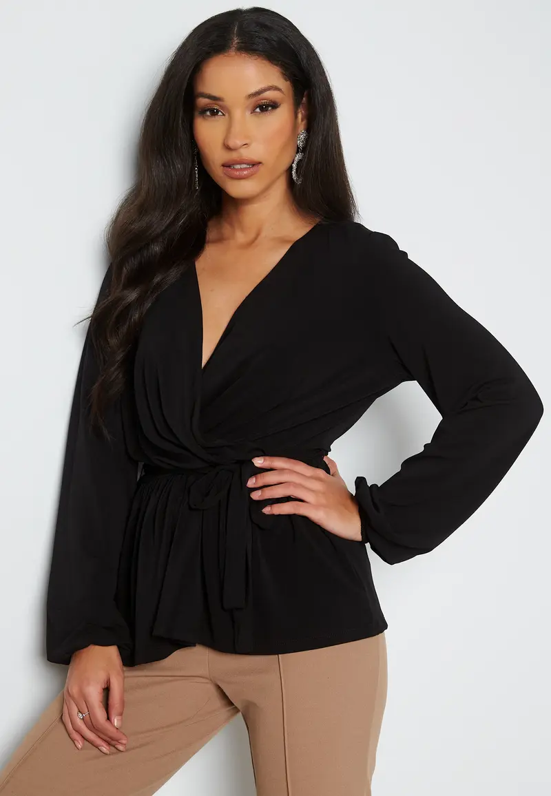 Furious Glitter Wrap Top