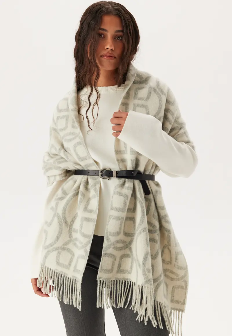 G Pattern Wool Scarf