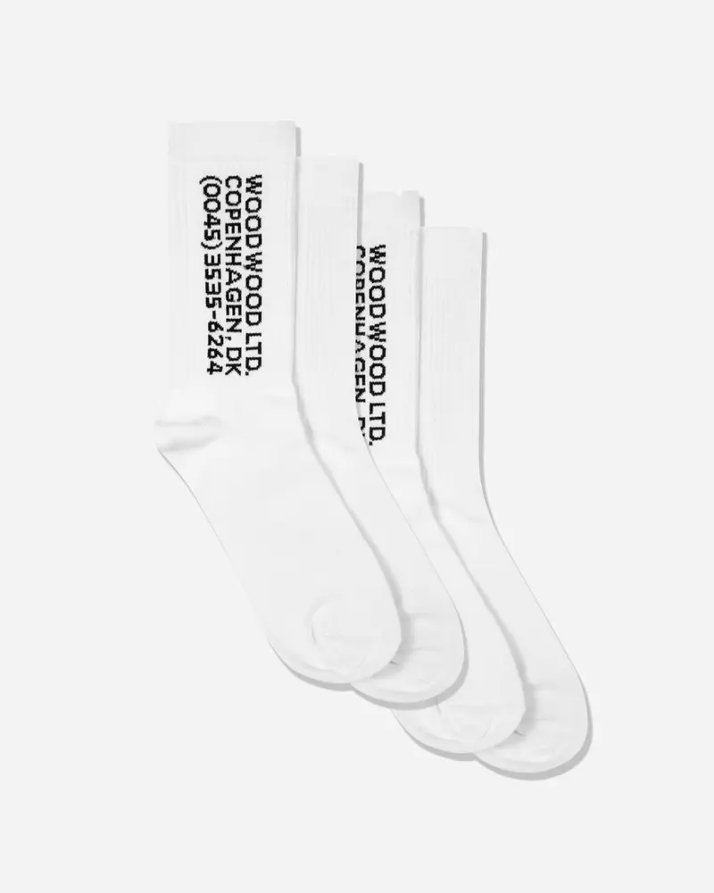 Gail 2-pack socks - White