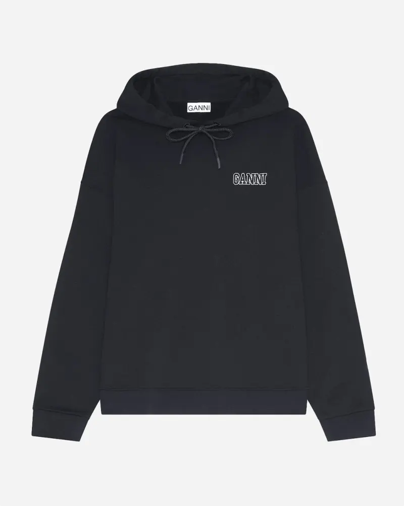 Ganni Software Hoodie - Black