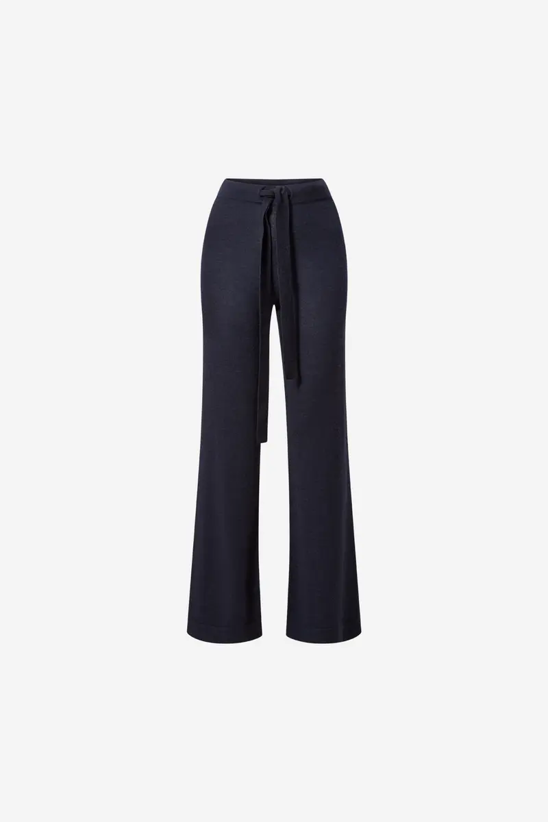 Geilo Belted Pant Navy Blue
