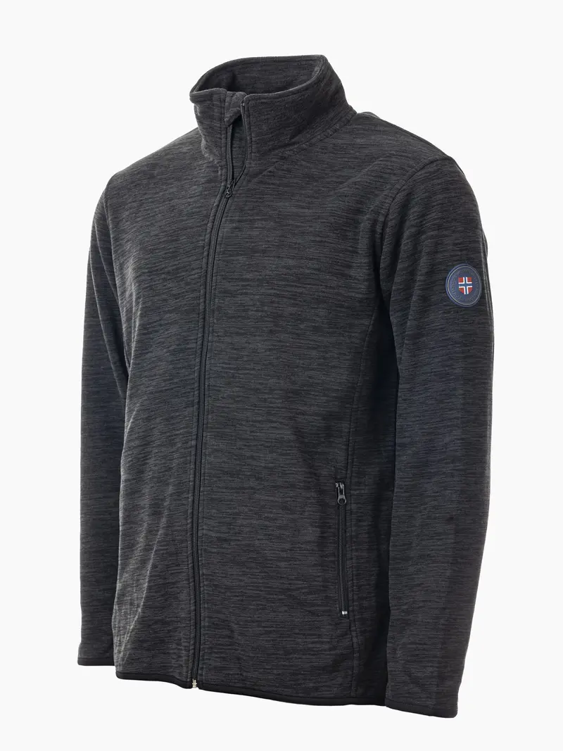 Geilo herre fleece uten hette Sort