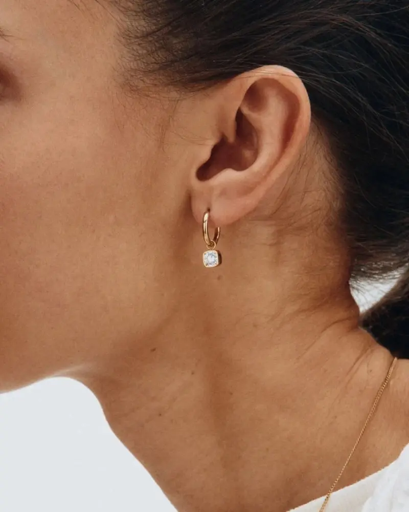 Gemma Hoops Gold