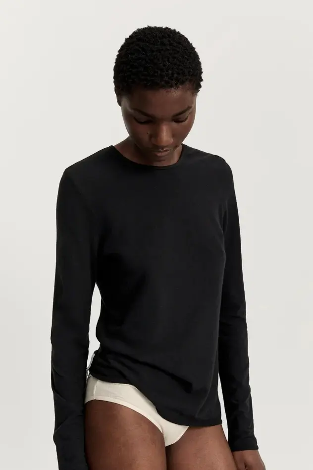 Gentle Cashmere Long Sleeve Black