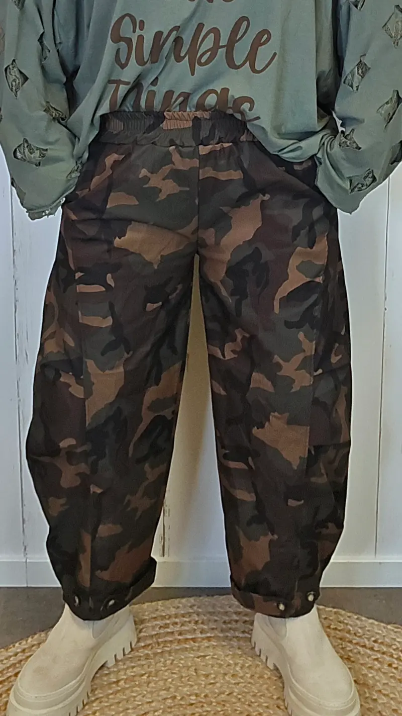Gia camo bukse