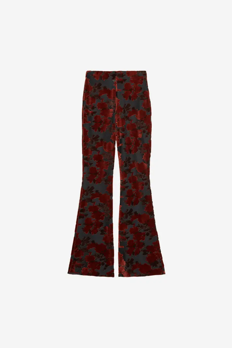 Gilly Devore Trousers Brown Mix