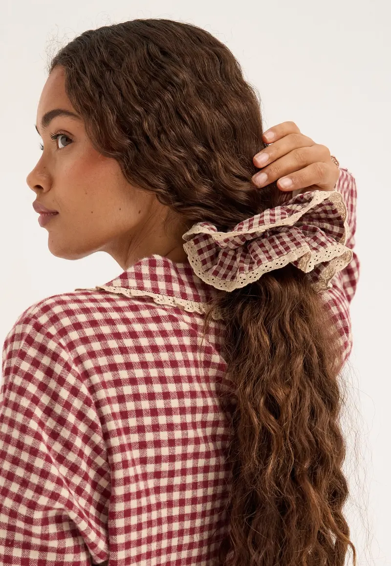 Gingham Scrunchie