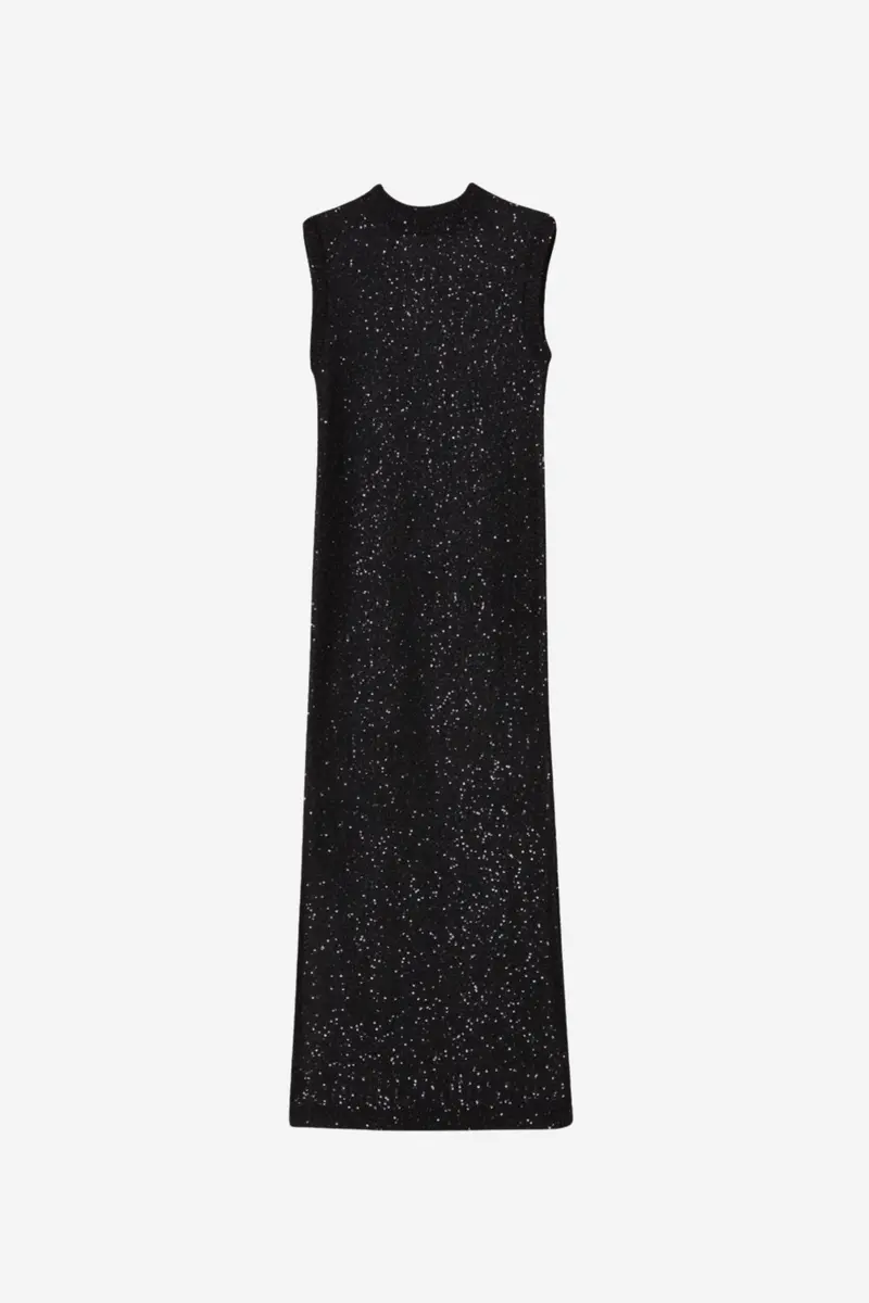 Glitter Knit Midi Dress
