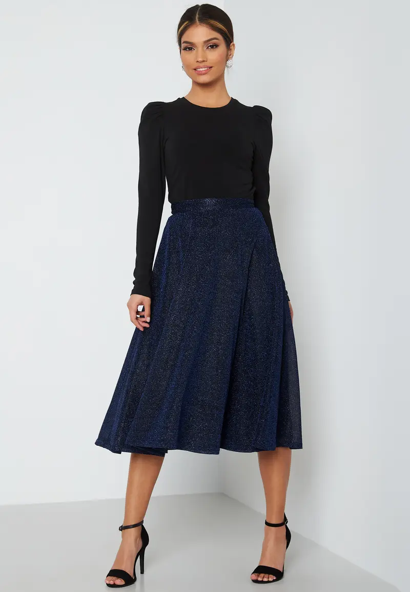Glitter Midi Skirt