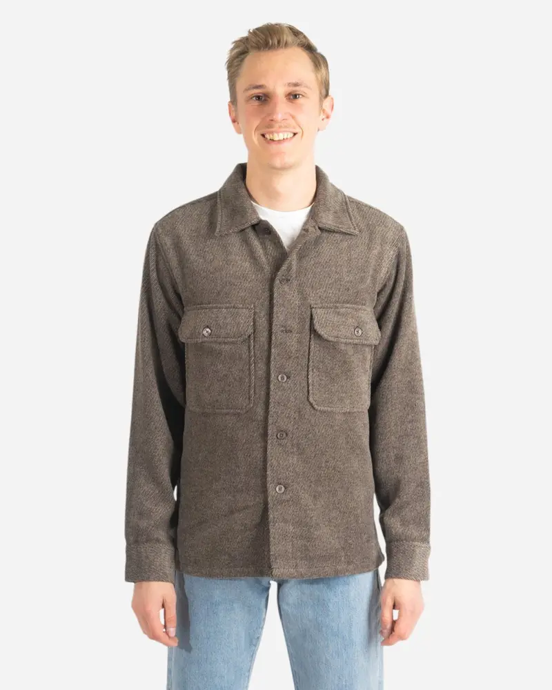 Glixto Wool Shirt - Brown