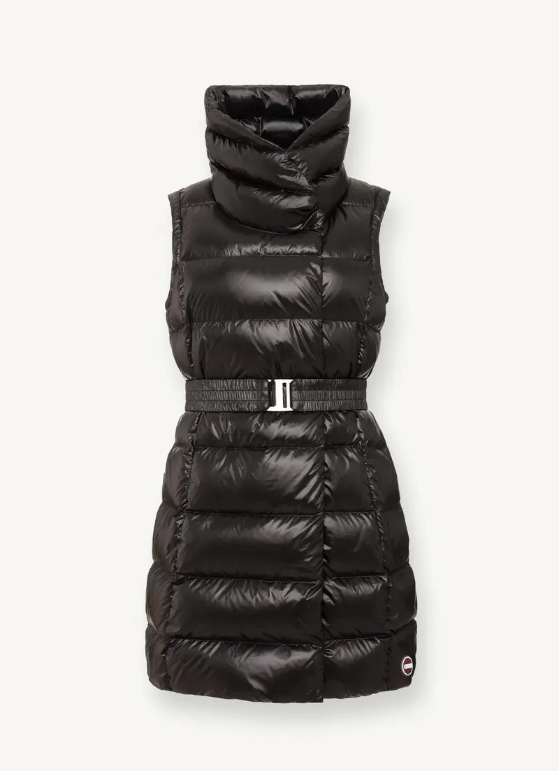 Glossy Women Vest Black