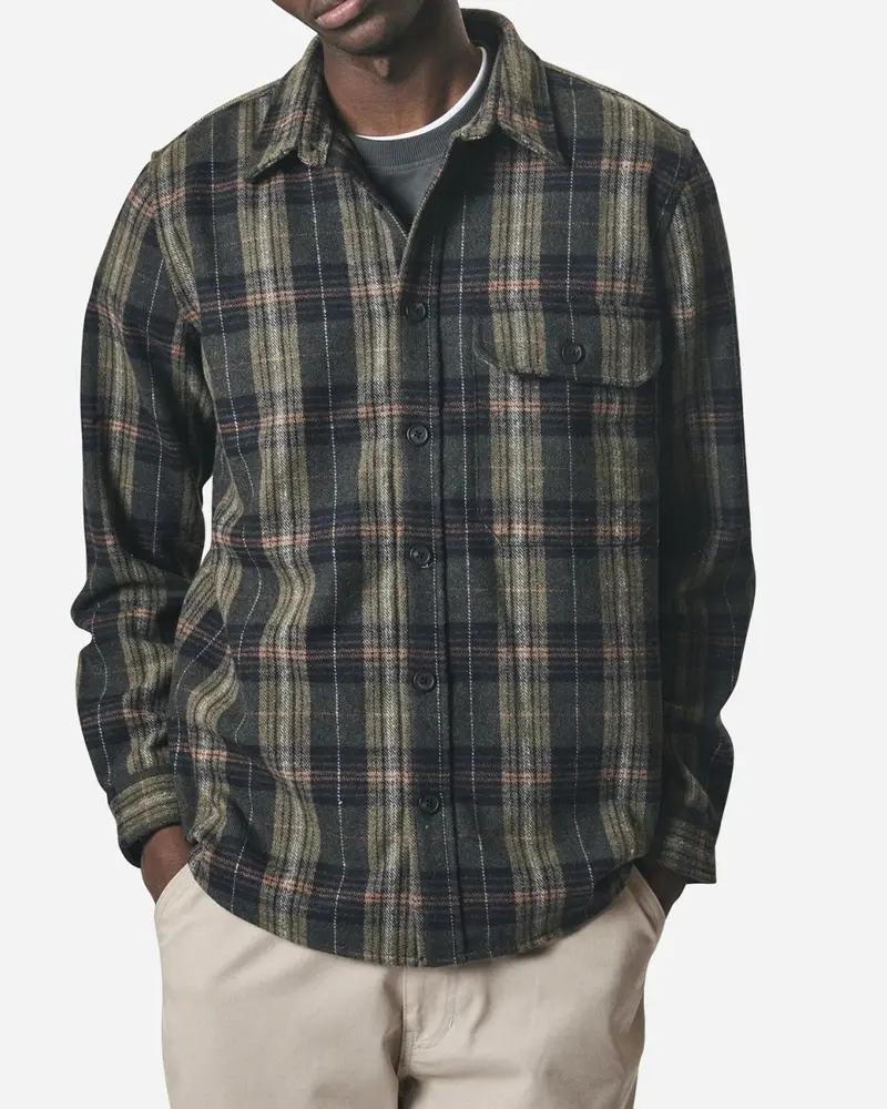 Gloxen Check Shirt - Army Green