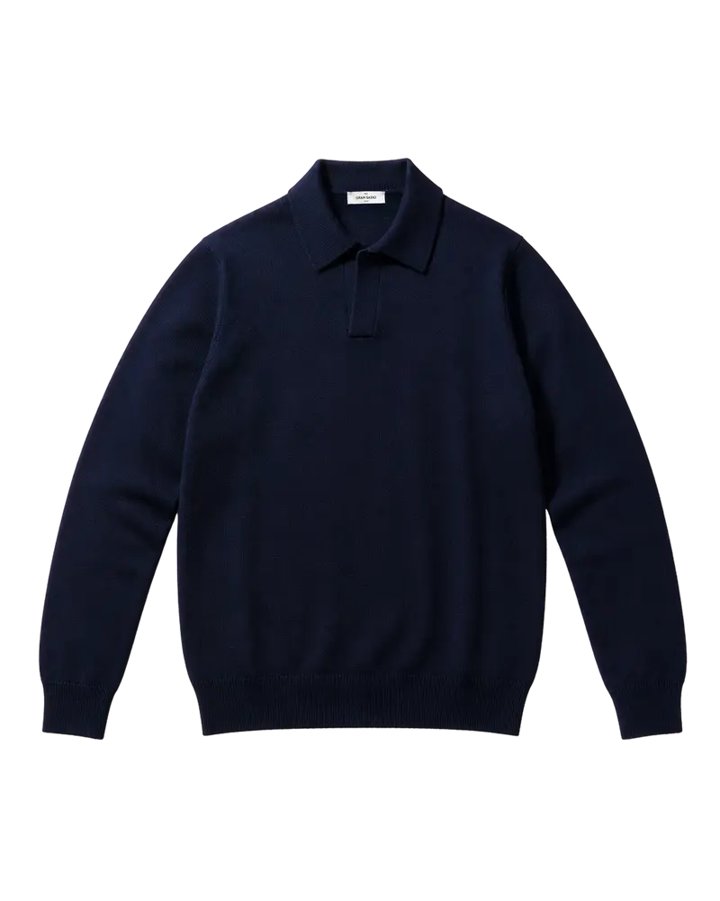 Gran Sasso Tennis Knit Dark Navy