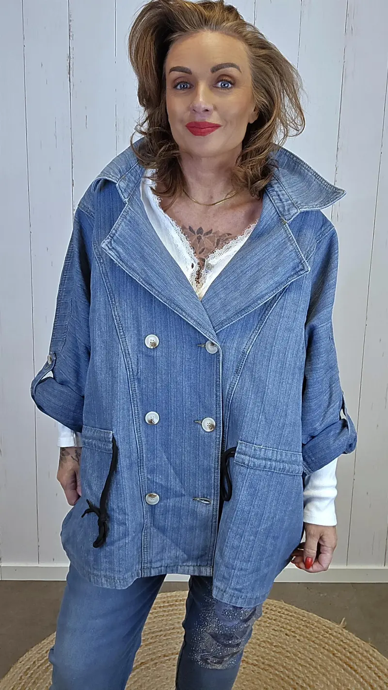 Gry denimjakke blå