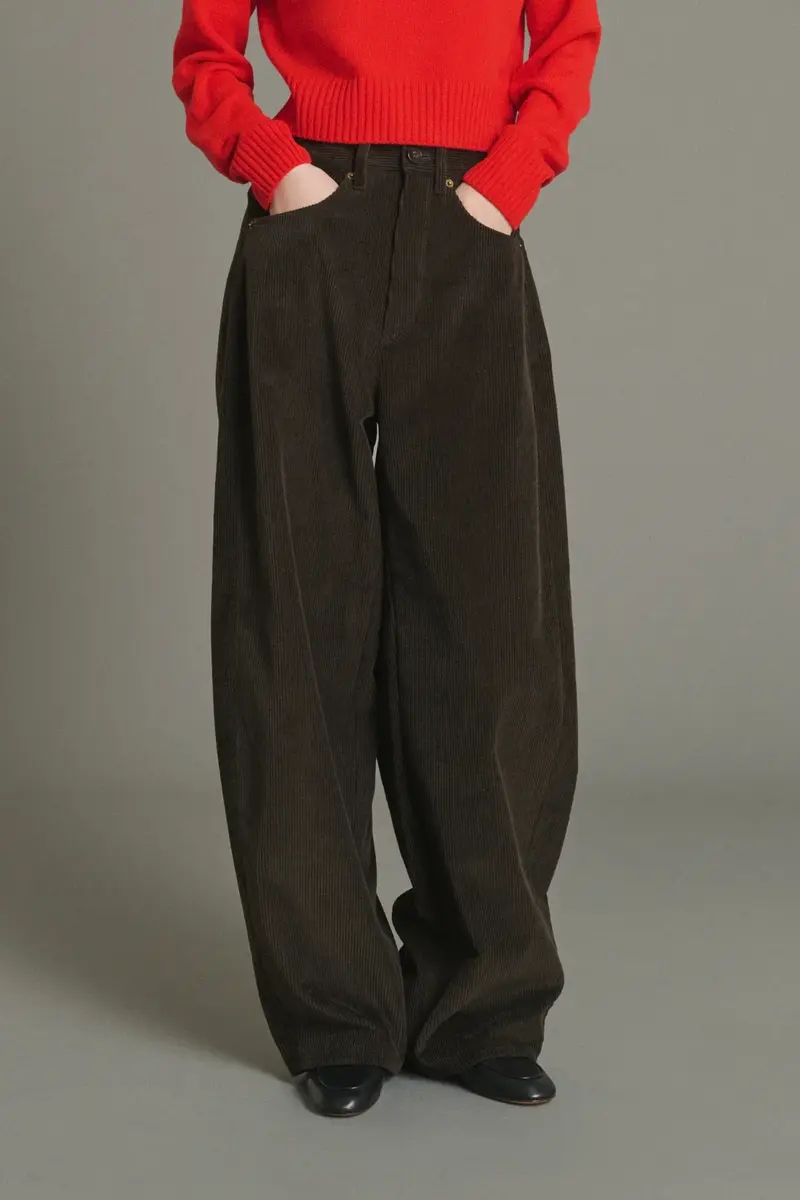 Gunther Corduroy Trouser Marron Fonce