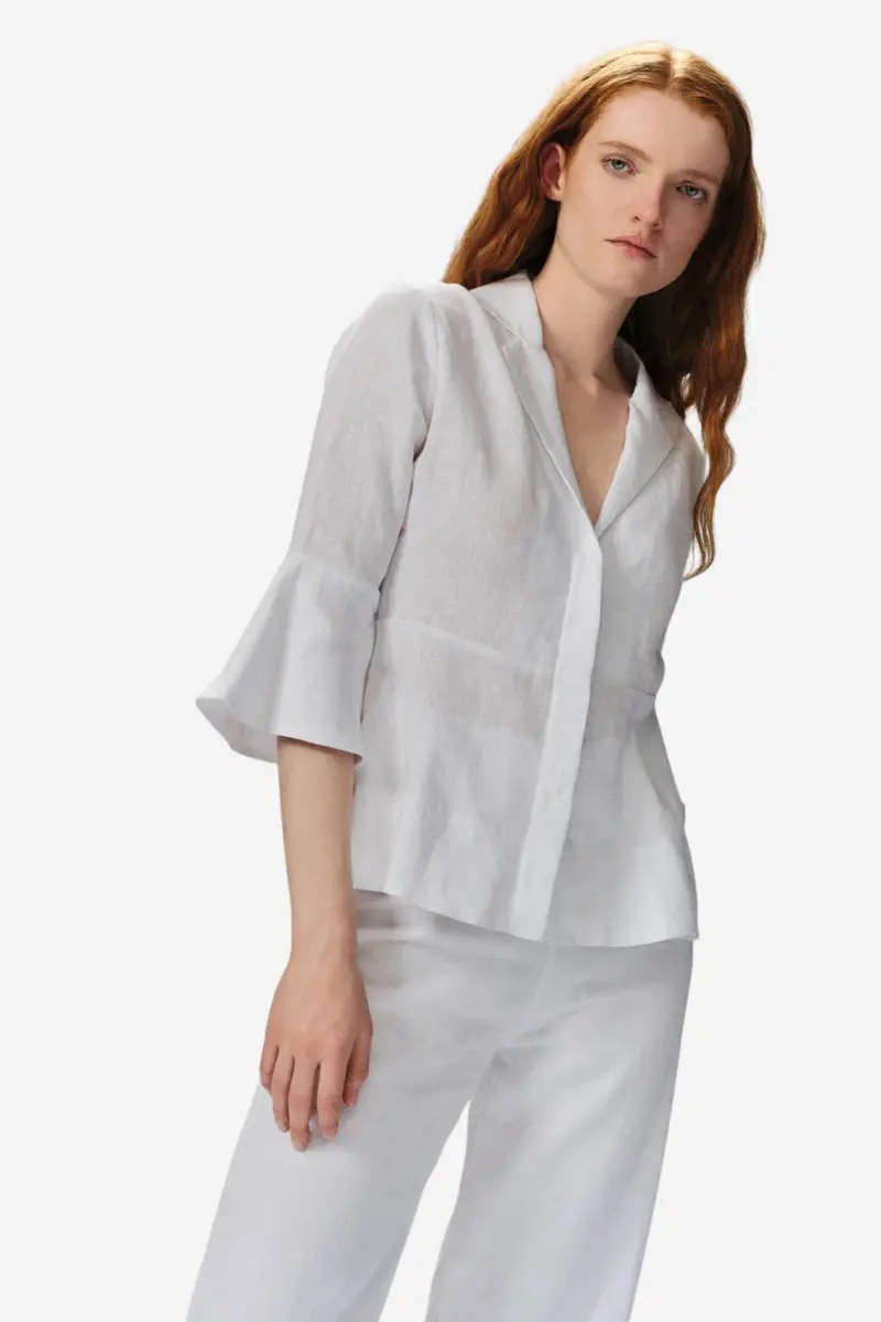 Guro Linen Shirt White